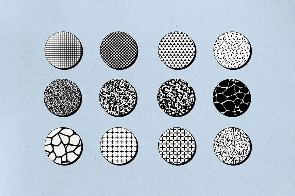 12 Free Seamless Halftone Procreate Brushes