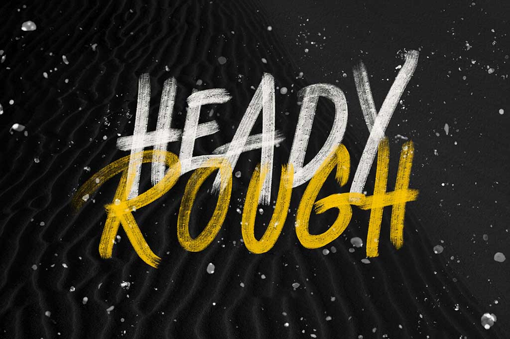 Heady Rough SVG Typeface