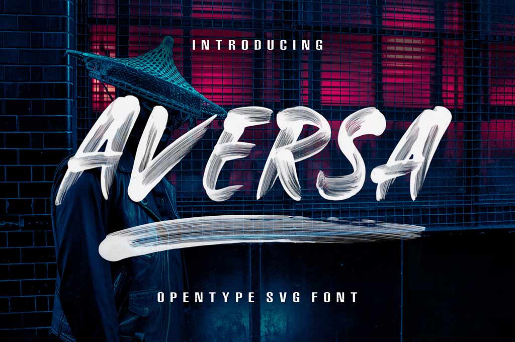 Aversa Brush Font