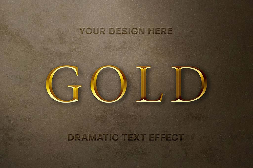 Medieval Gold Text Effect