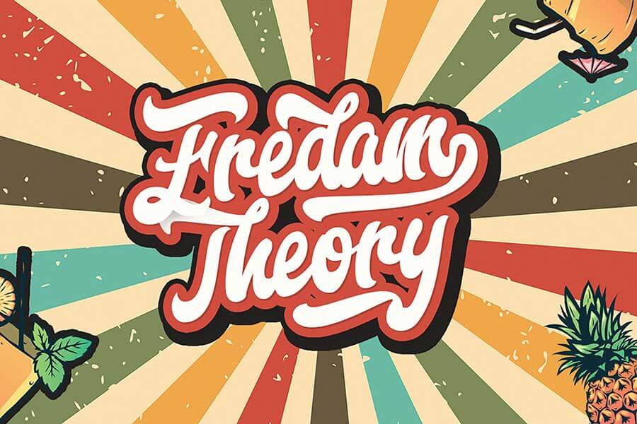 Fredam Theory — Retro Bold Script Font