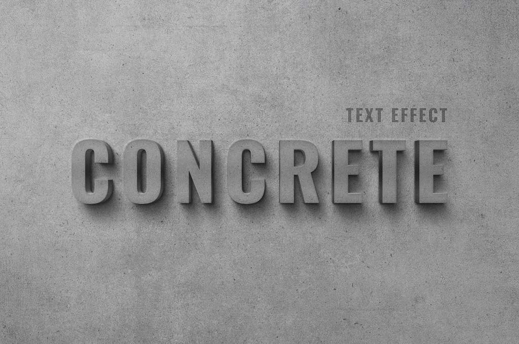 Concrete Wall Text Effect