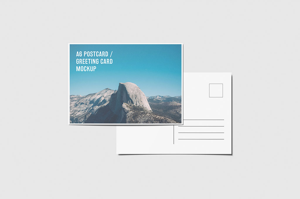 4x6 Postcard Mockup