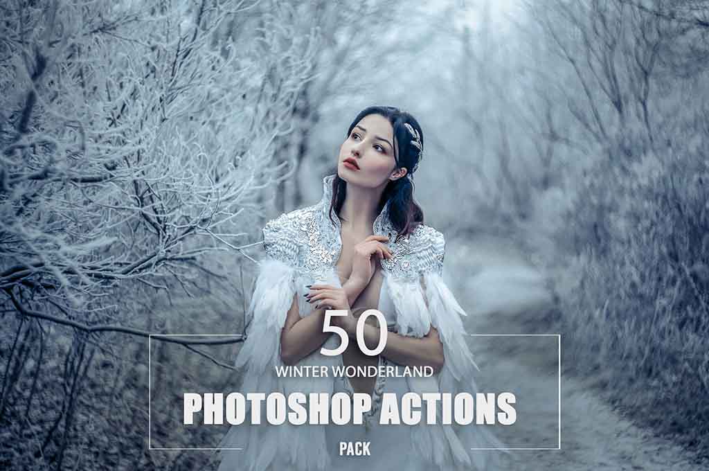 50 Winter Wonderland Photoshop Actions