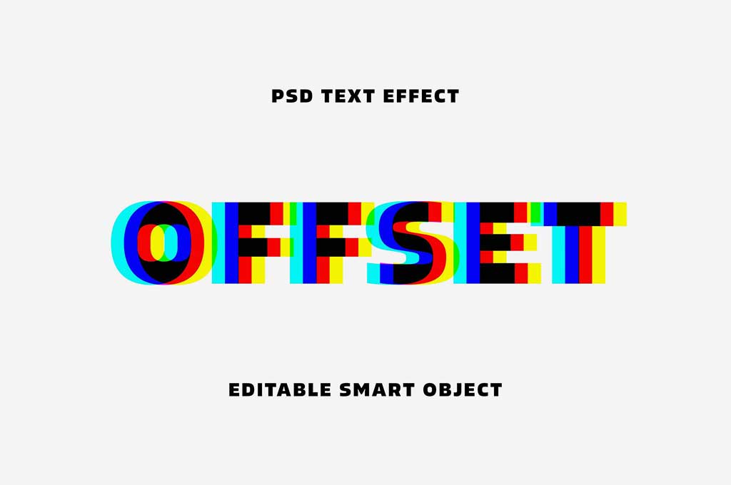 Anaglyphic Stereo Text Effect