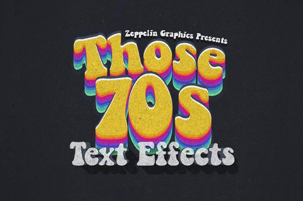 70s Text Effects for Photoshop