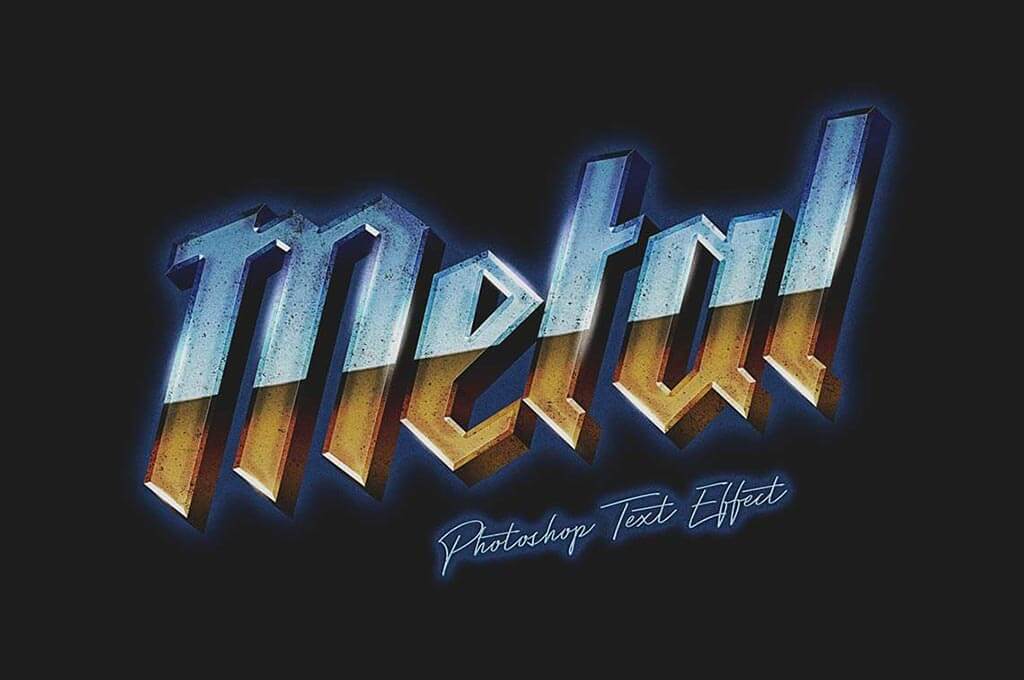 80s Metal Photoshop Text Effect