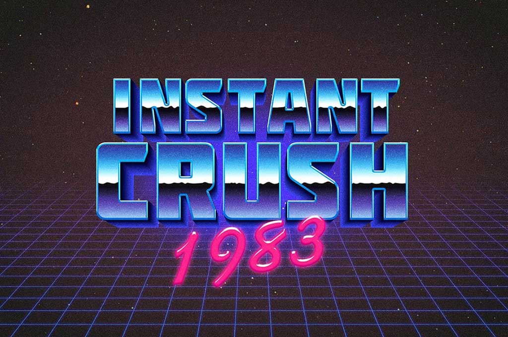 80s Retro Typography Effect