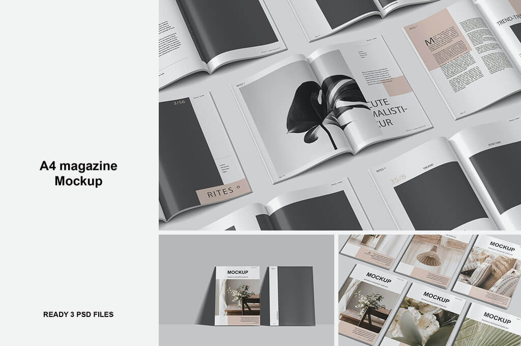 A4 Magazine Mockup