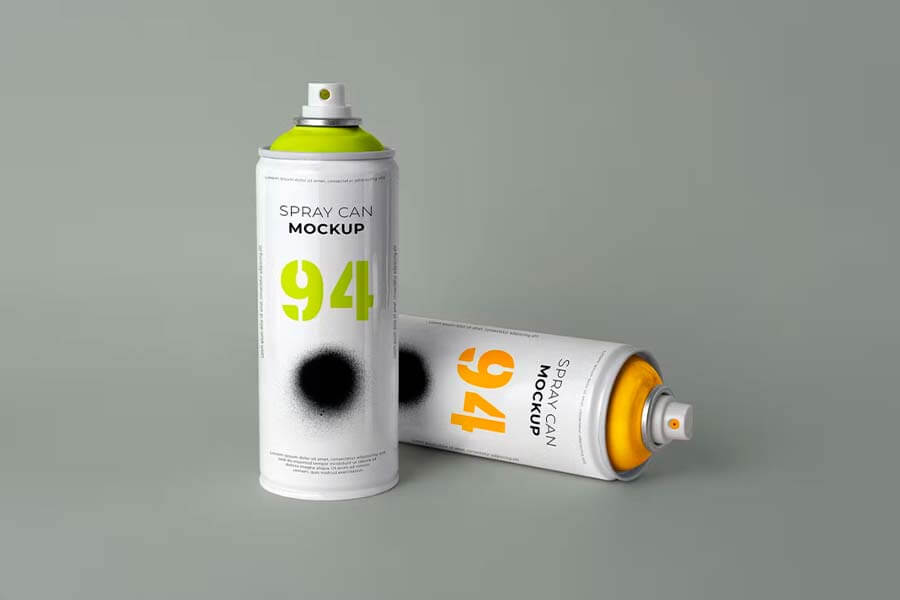 Aerosol Can Mockup