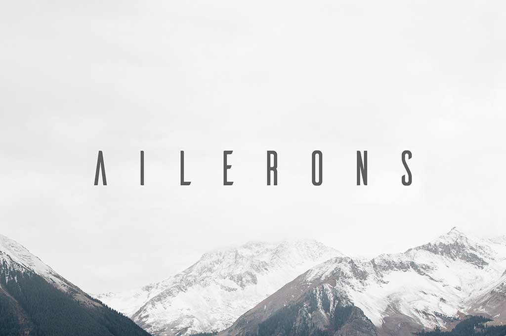 Ailerons Sci-Fi Font