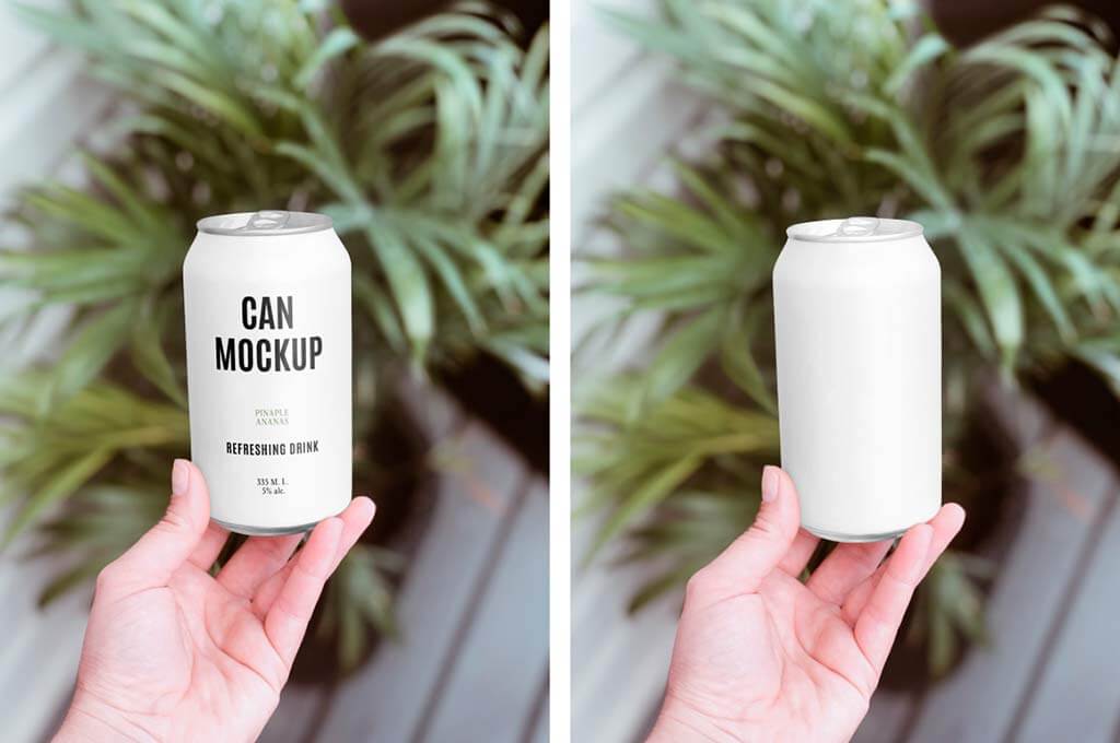 Aluminum Can Mockup