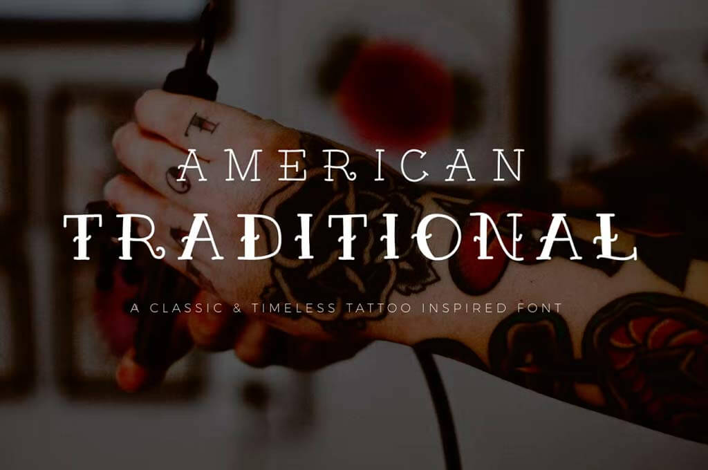 American Traditional Font