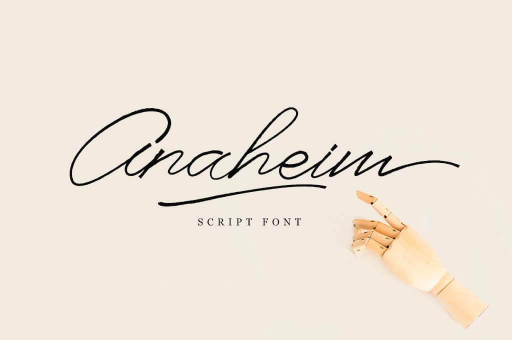 Anaheim Script Font