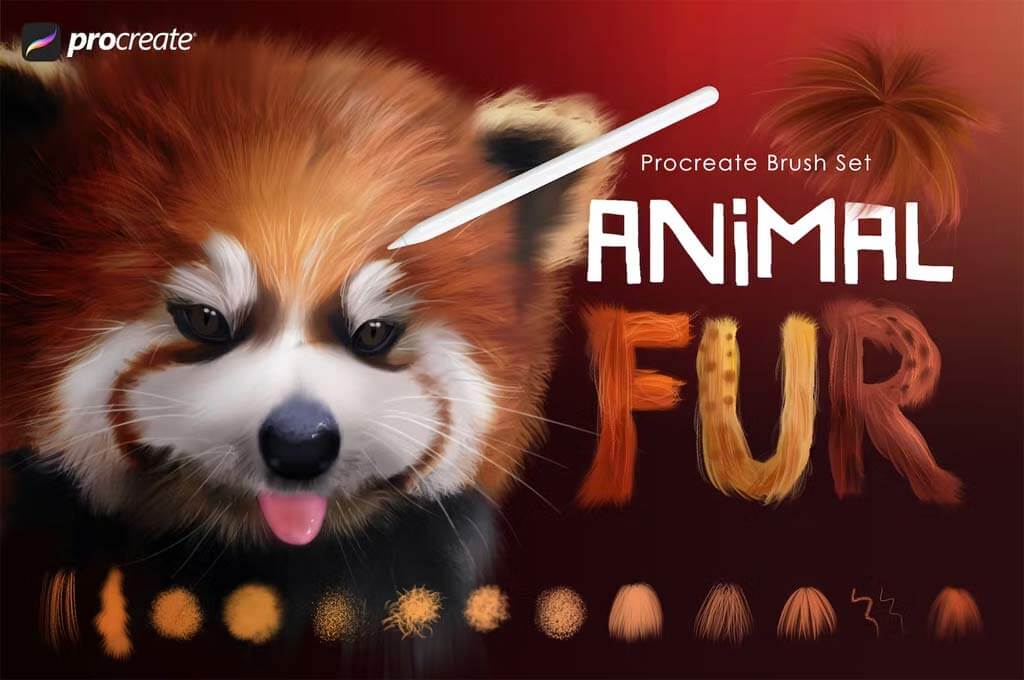 Animal Fur Procreate Brushes