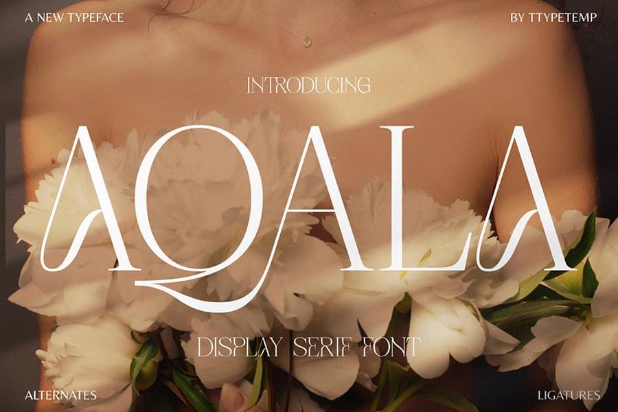 Aqala Display Serif Typeface