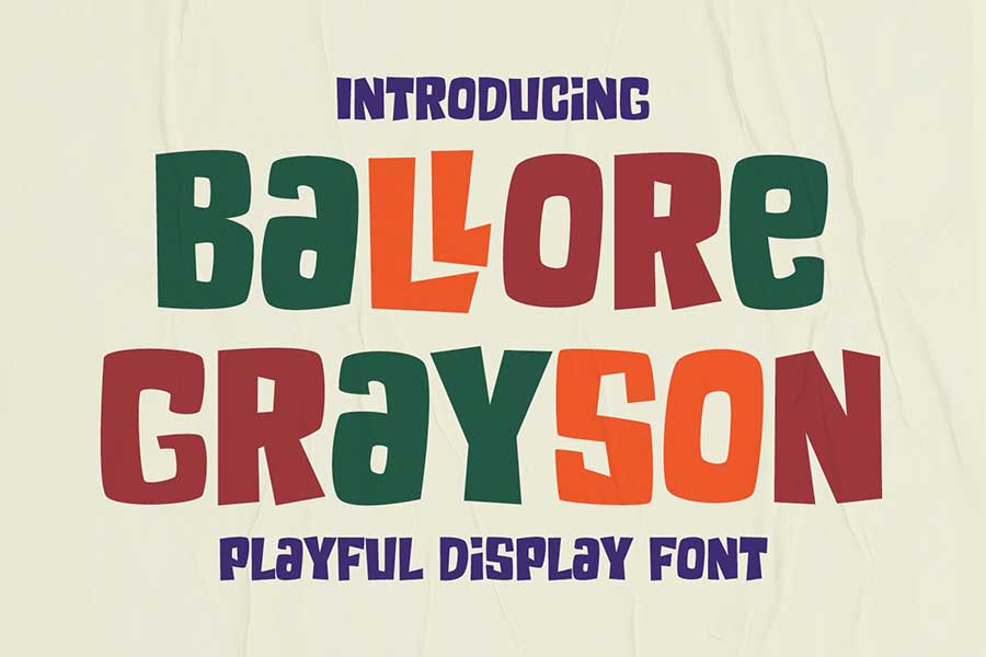 Ballore Grayson - Fun Display Font