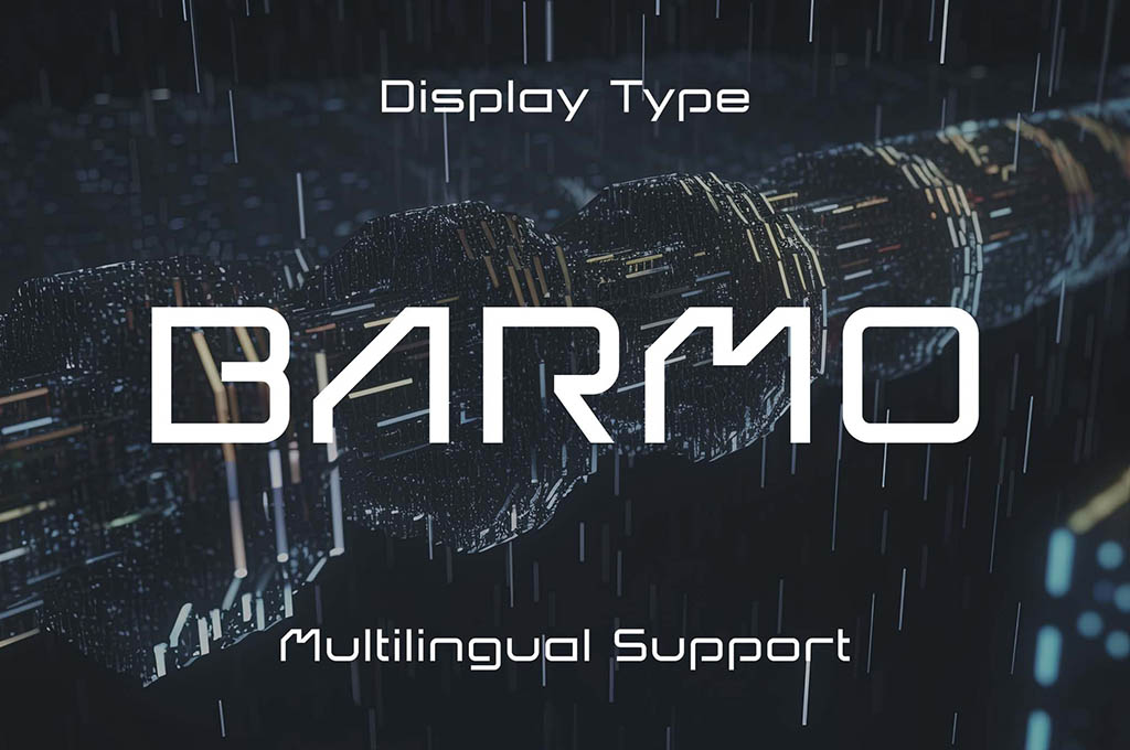 Barmo Futuristic Tech Font