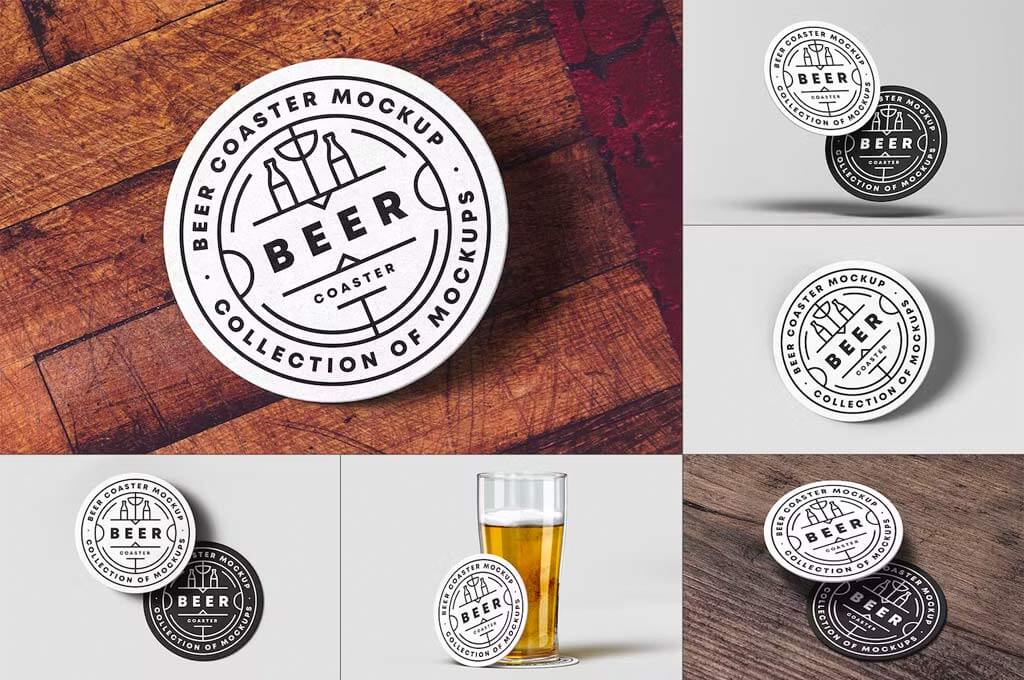 Beer Coaster Mockup