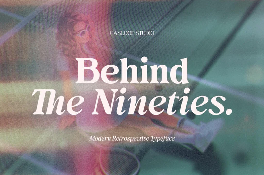 Behind The Nineties — Retro Serif Family