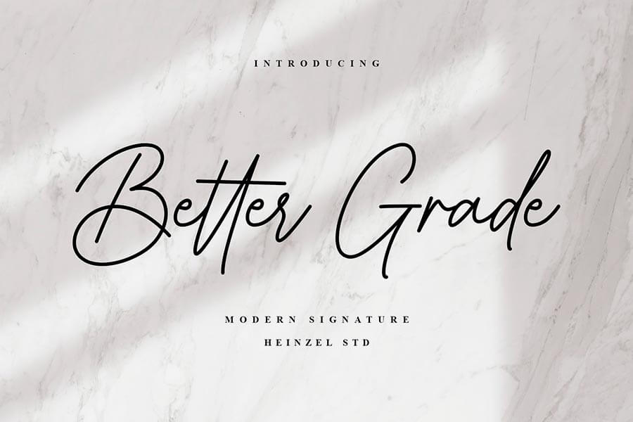 Better Grade Font