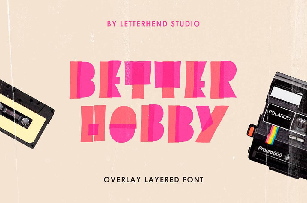 Better Hobby Display Font