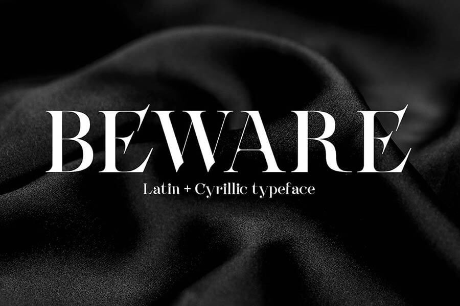 Beware Serif Font