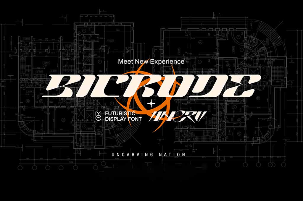 Bicrode Free Display Font