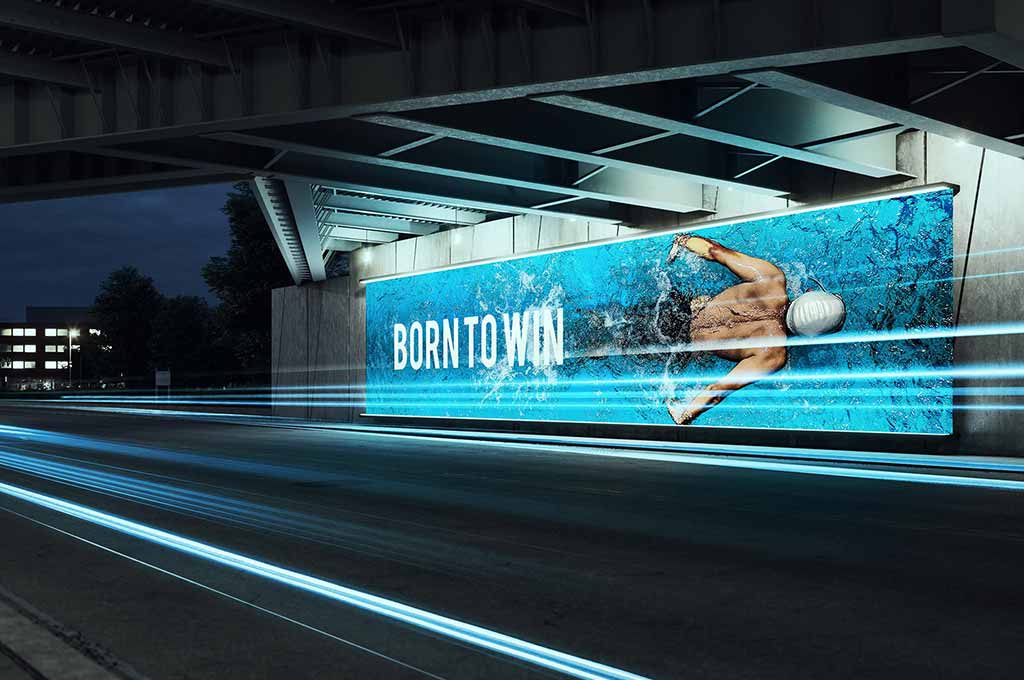 Billboard under the Bridge Mockup