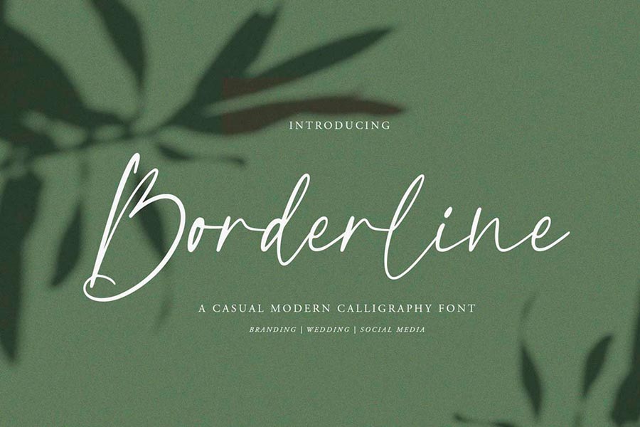 Boderline Calligraphy Font