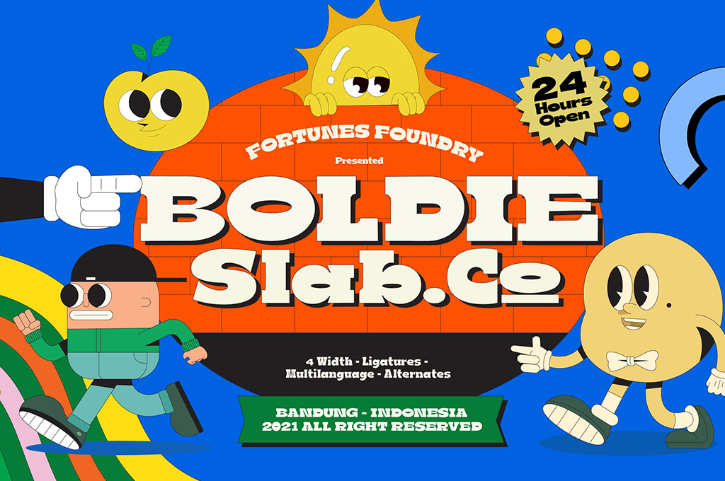 Boldie Slab Typeface