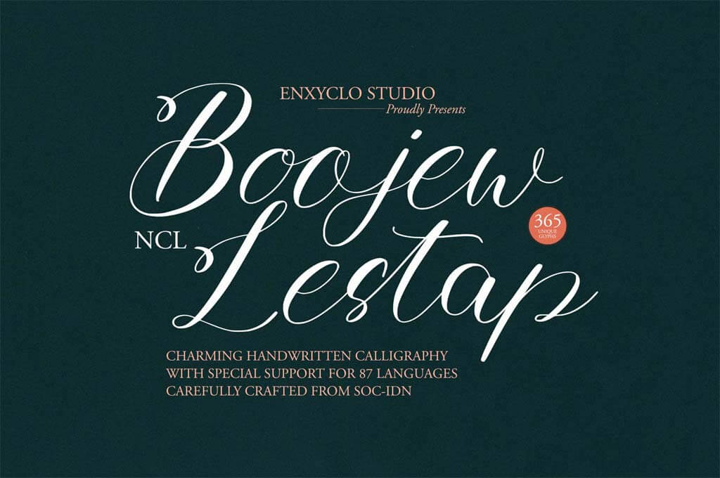 Boojew Lestap Script Font