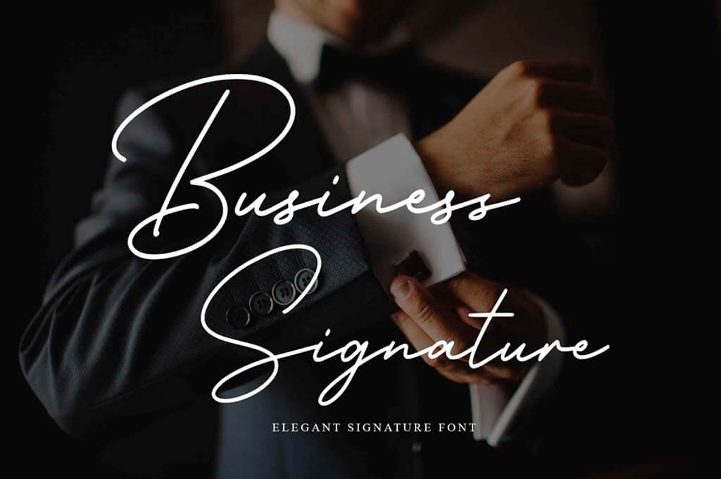 Business Signature Font