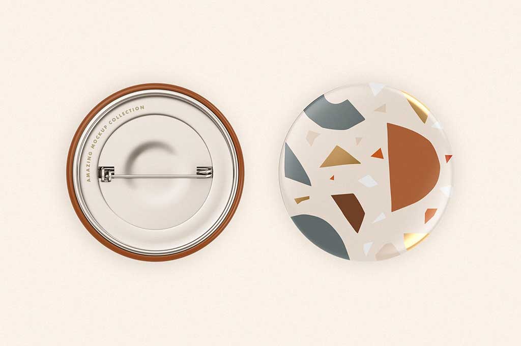 Button Badge Mockup