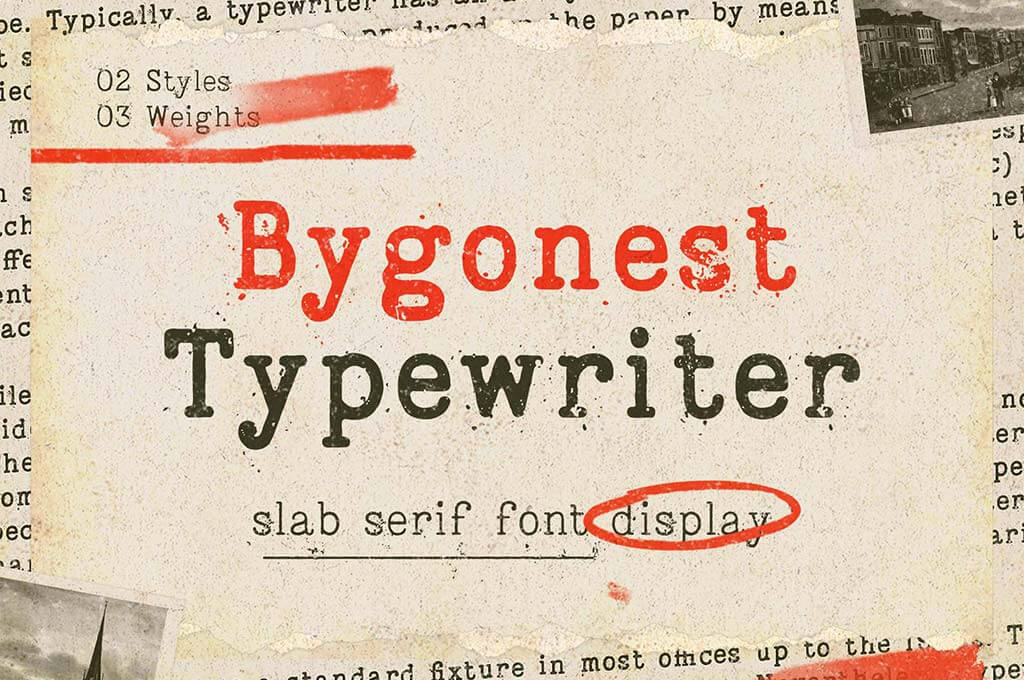 Byegonest Typewriter Font