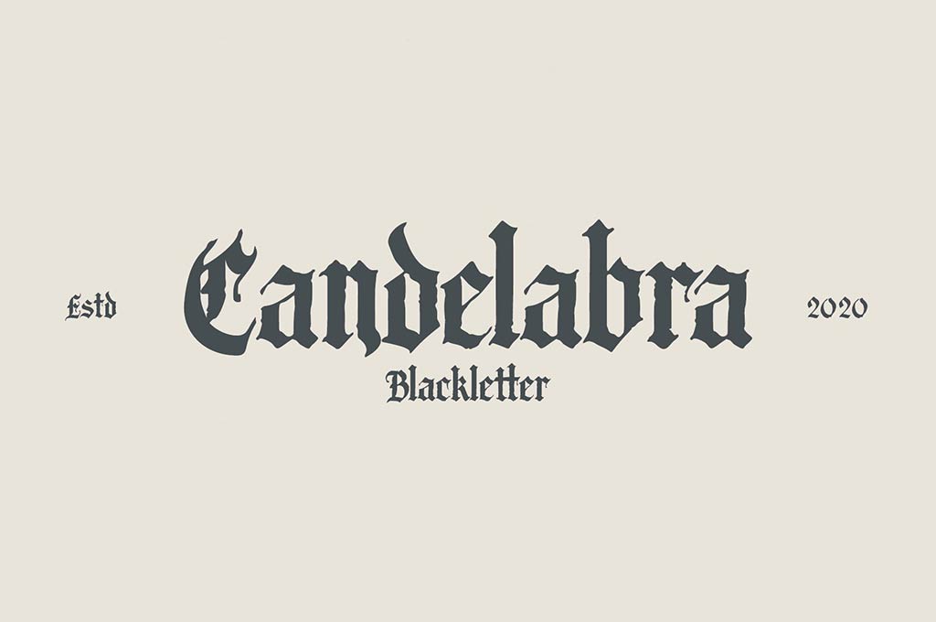 Candelabra Font + Extras