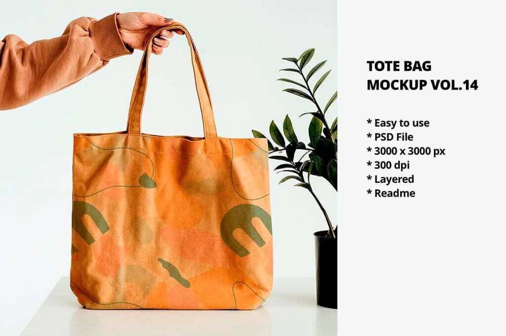 Canvas Tote Bag Mockup