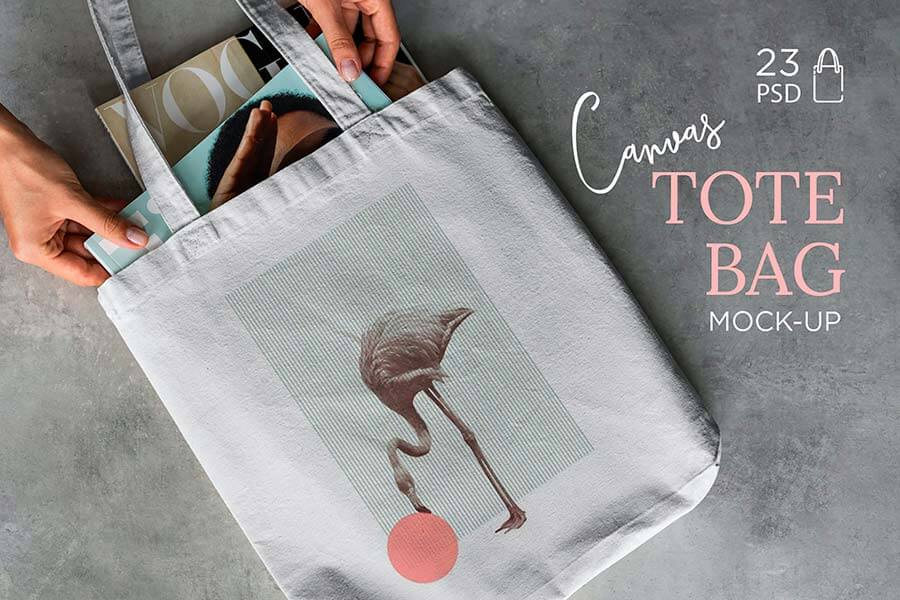 Canvas Tote Bag Mockup