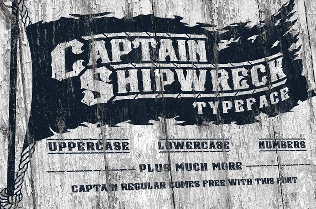 Captain Shipwreck Font