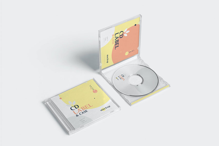 CD Label & Case Mockups