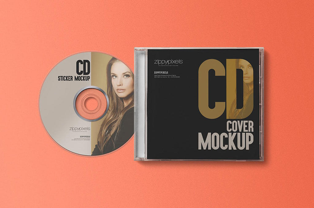 CD Label & Case Mockups