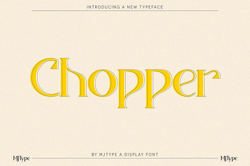 Chopper Serif Free Font