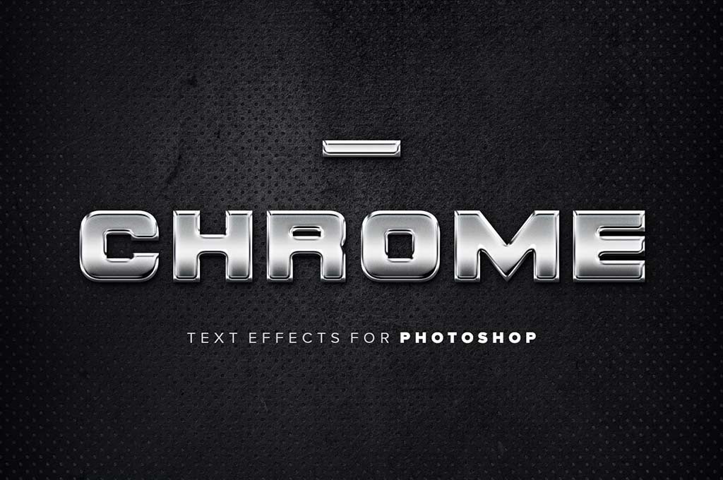 Chrome Photoshop Text Effects