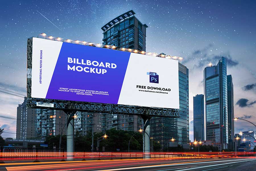 City Billboard Mockup