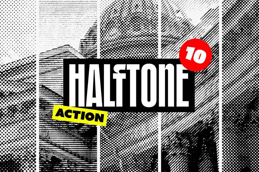 Classic Halftone Photoshop Action