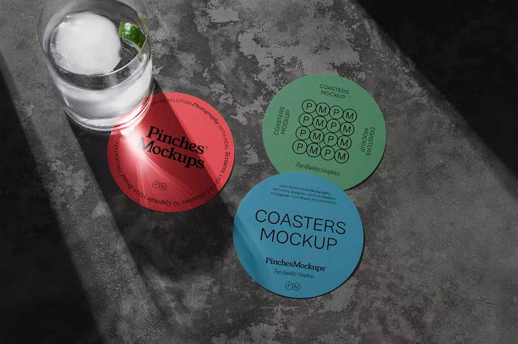 Coasters Mockup