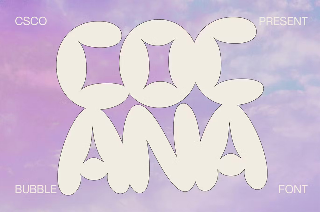 Cocana - Bubble Font