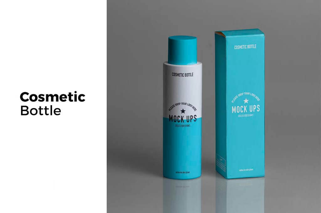 Cosmetic Bottles Mockup