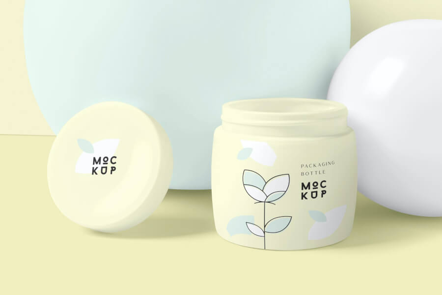 Cosmetic Packaging Jar Mockup