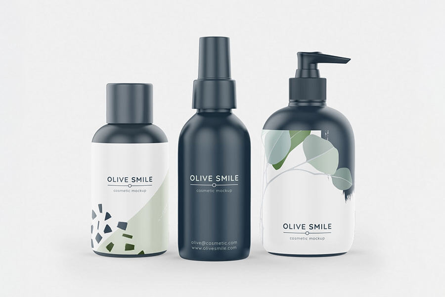 Cosmetic Travel Bottles Mockups